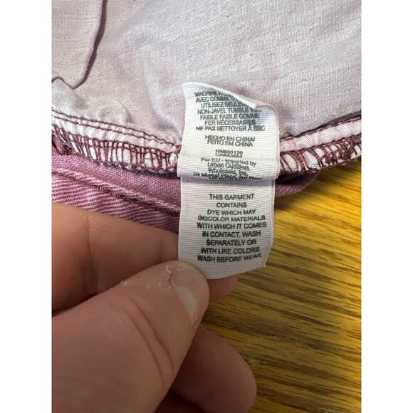 Free People Womens Frayed Hem Denim Shorts W28 Purple Casual Summer Style - Picture 10 of 14